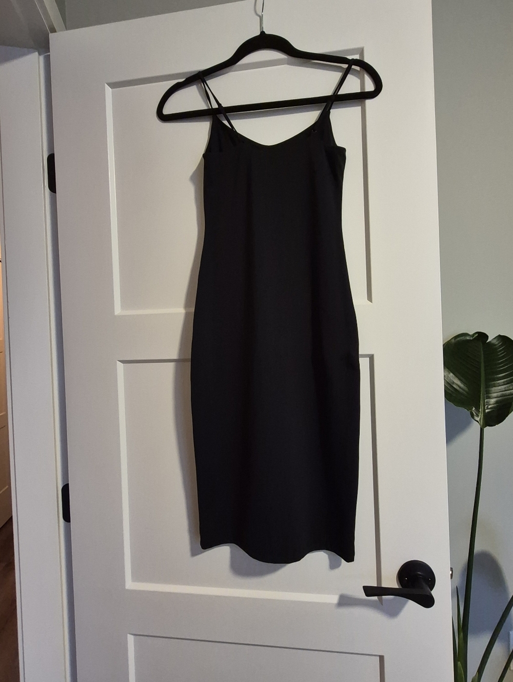Babaton Black Slip Midi Dress - Picture 3 of 3